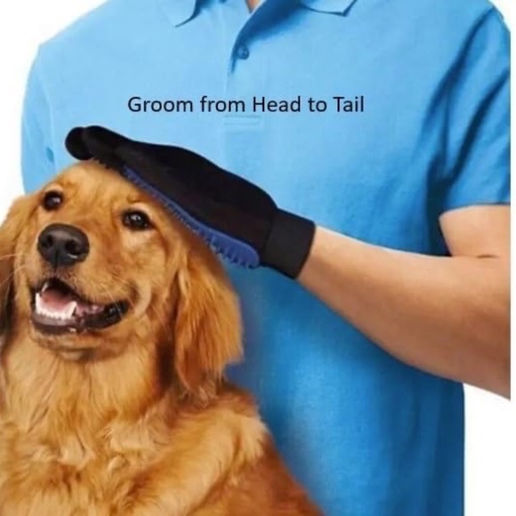 Pet Silicone Glove Brush, Deshedding Brush, Pet Hair Remover Glove, Massager - Picture 3 of 3